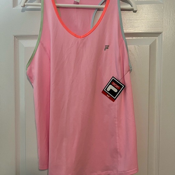 Fila Pink and Orange Sports Tank. NWT - Picture 1 of 6